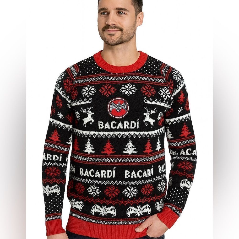 Bacardi Festive Ugly Crewneck Sweater